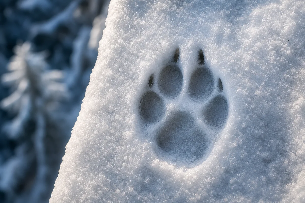 Trace de loup : reconnaître une empreinte sur le terrain
